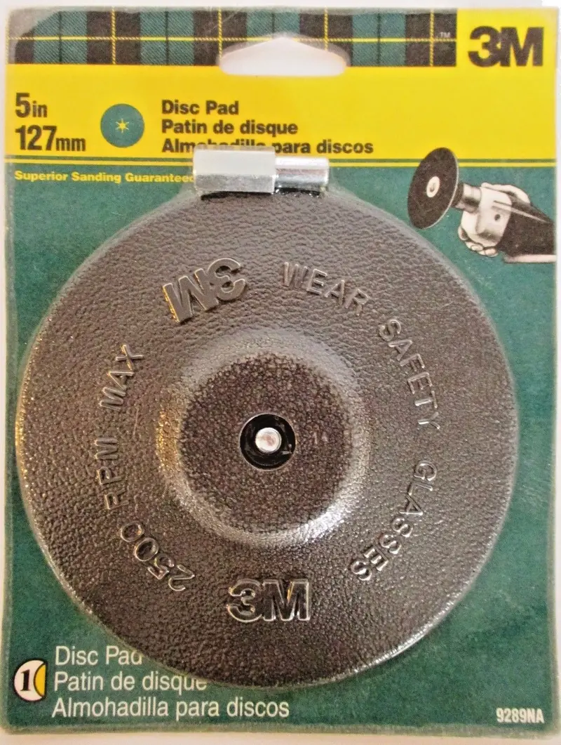 3M 9289Na 5" Disc Pad For Use With Power Sanding Discs 1