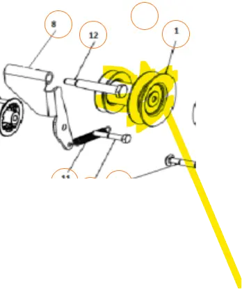 598816001 Craftsman Husqvarna 5L Snowblower Drive Pulley 1