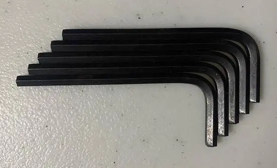 Allen 57124 4Mm Short Arm L Hex Key Allen Wrench Made In The U.S.A 5Pcs. 1