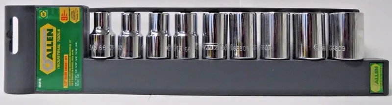 Allen 66641G 1/2" Drive Socket Set 9 Pieces Sae 1