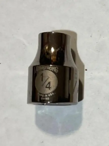 Armstrong 11-108 1/4" Socket 3/8" Drive 12Pt Usa 1