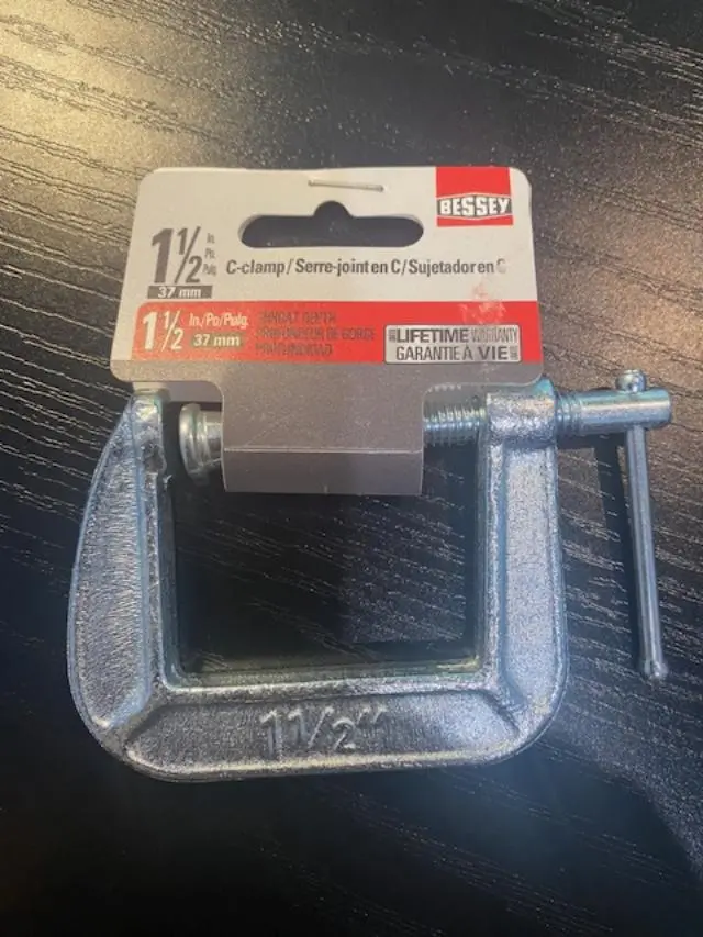 Bessey C-Clamp 1-1/2In Maximum Opening Cm15 1