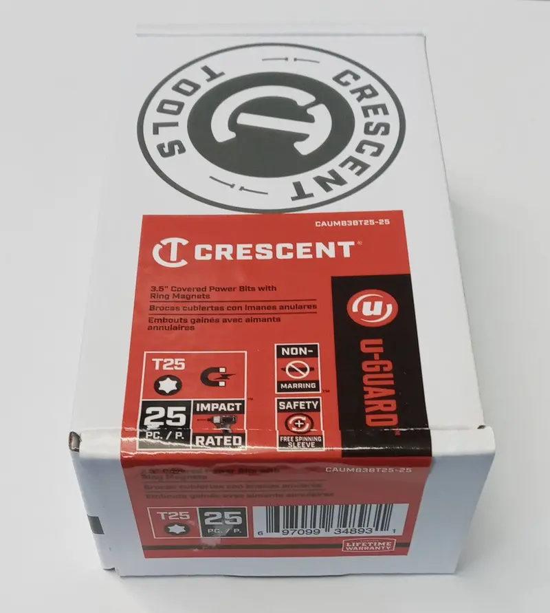 Crescent Caumb3bt25-25 #2 X 3-1/2" T25 U-Guard Covered Impact Power Bit 25Pc 1