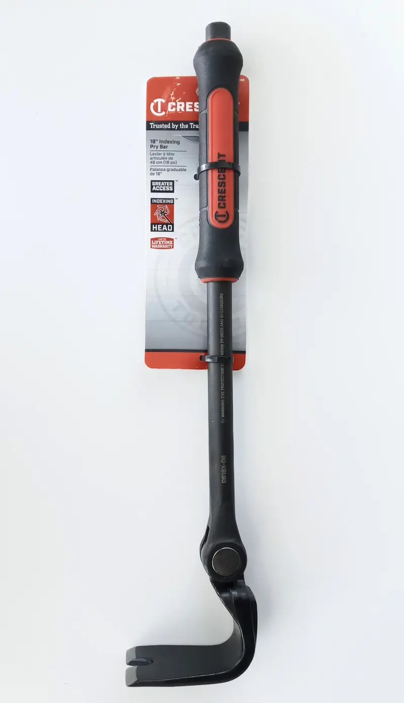 Crescent Tools Indexing Flat Pry Bar, 18" Comfort Grip Db18x-06 1