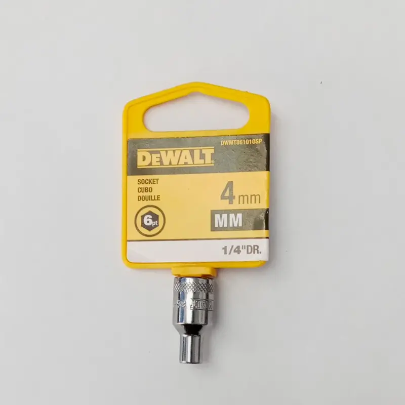 Dewalt 4Mm Socket 6 Point 1/4" Drive Dwmt861010sp 1