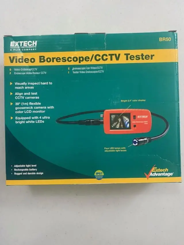 Extech Br50 Video Borescope/Camera Tester 1