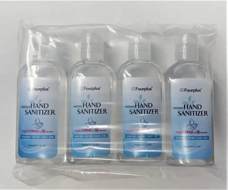 Fourplus Instant Hand Sanitizer 3.4Oz 4 Pack 1