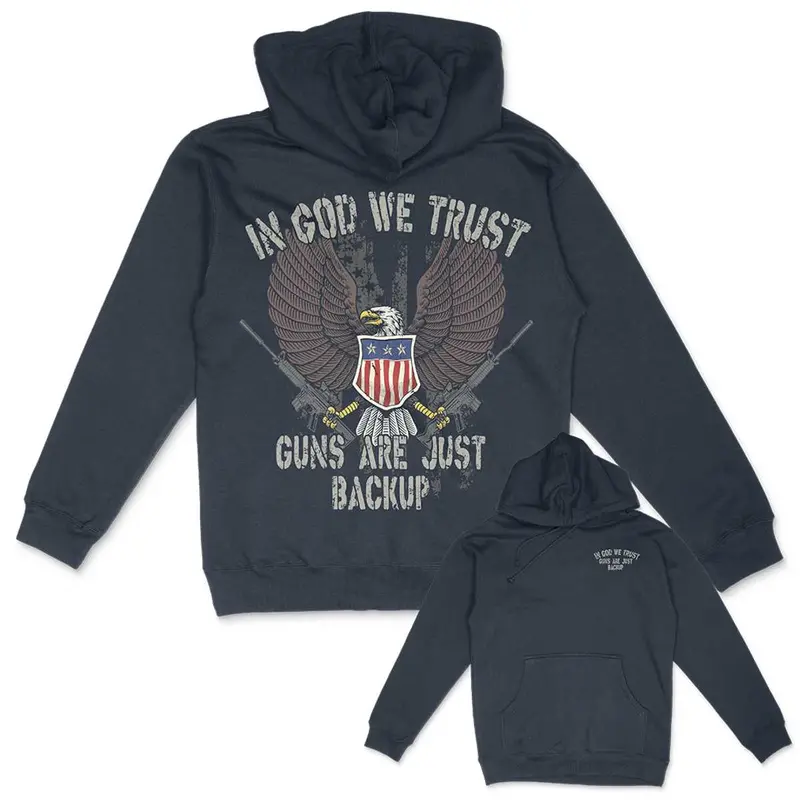 Guns Are Just Backup Hoodie 1