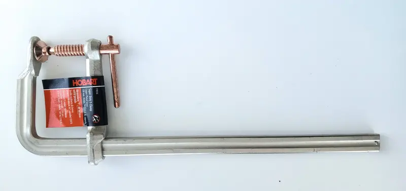Hobart 16" Super Duty 120Mm Throat F-Clamp With Copper Plated Screw 770556 1