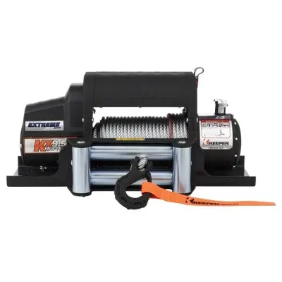 Keeper Kx9 Dc Powered Winch, Remote, 9500Lb. Capacity, Volts 12, Model# Kx95122b 1