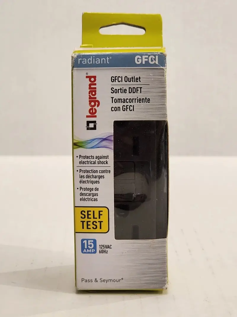 Legrand Brown 125V 15A Duplex Self-Test Gfci Receptacles With Safelock 1597Ccd12 1