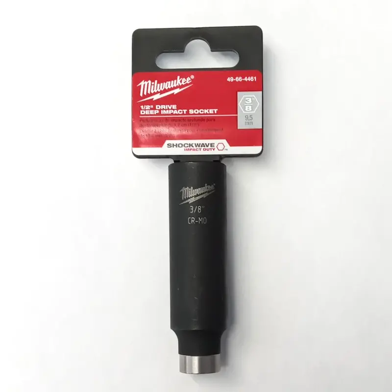 Milwaukee 1/2" Drive Deep Well Impact Socket 3/8" 44-66-4424 #Hw 1