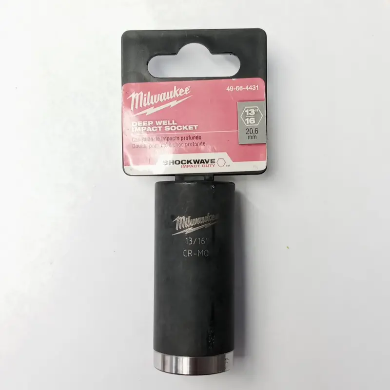 Milwaukee 49-66-4431 Deep Well Impact Socket 13/16" 6Pt 1