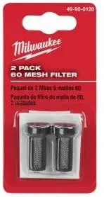 Milwaukee 49-90-0120 60 Mesh Filter For M4910-20 Paint Sprayer Package Contains 2 Filters 1