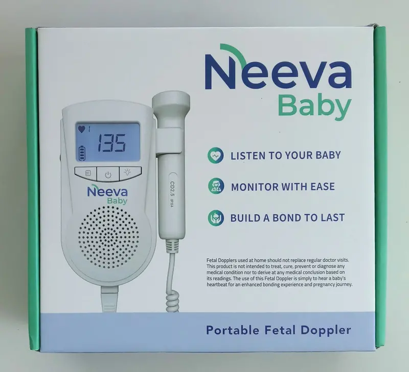 Neeva Portable Fetal Doppler, Baby Heart Rate Monitor For Home Use 1