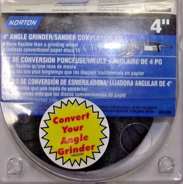 Norton 01683 4" Angle Grinder / Sander Conversion Kit 1