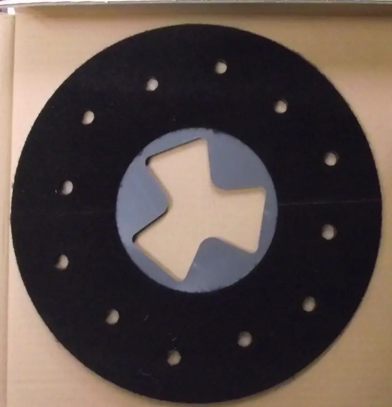 Norton 70184629013 3/8" Thick Pvc Floor Polishing Pad 270Mm Diameter 1