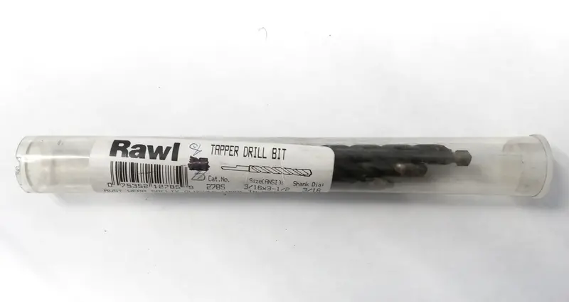 Rawl 2785 Tapper Drill Bits 3/16" X 3-1/2" With 3/16" Shank 8Pcs (France) 1