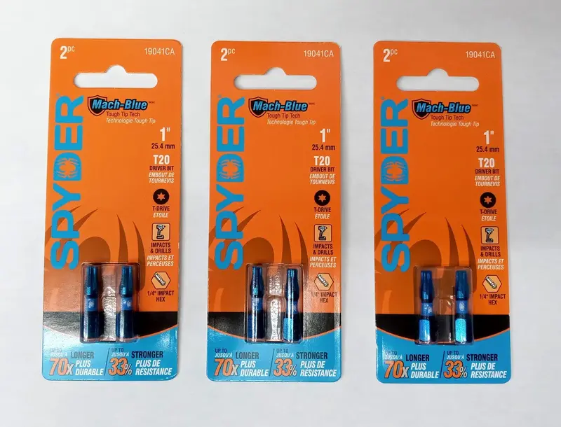 Spyder 1-Inch T20 Impact Screw Driver Bit  3 (2-Pack) 19041Ca 1