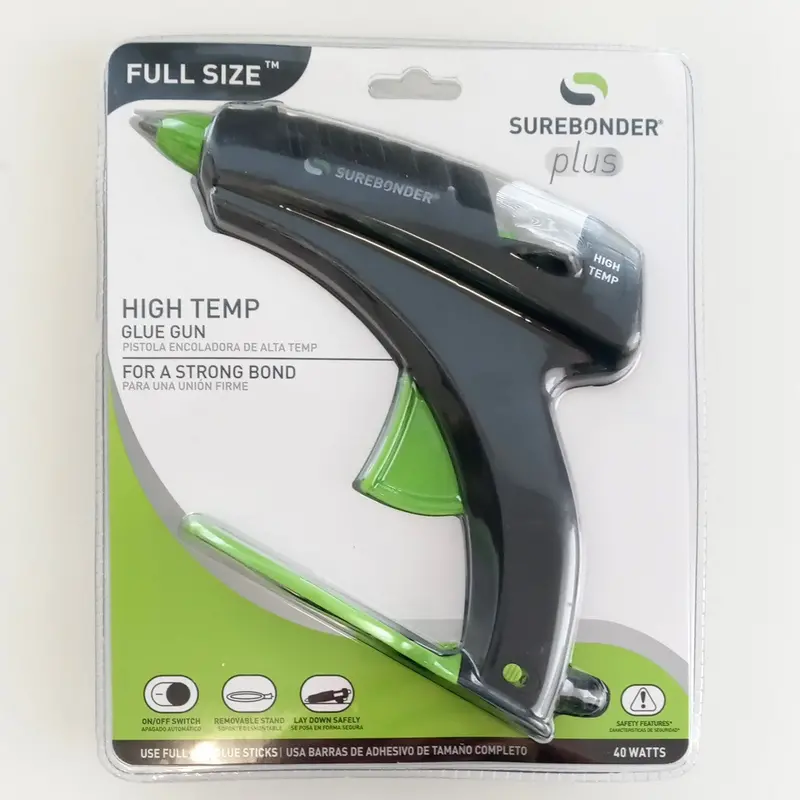 Surebonder Plus High Temp Full Size Detail Glue Gun With Stand 40 Watts H-270F 1