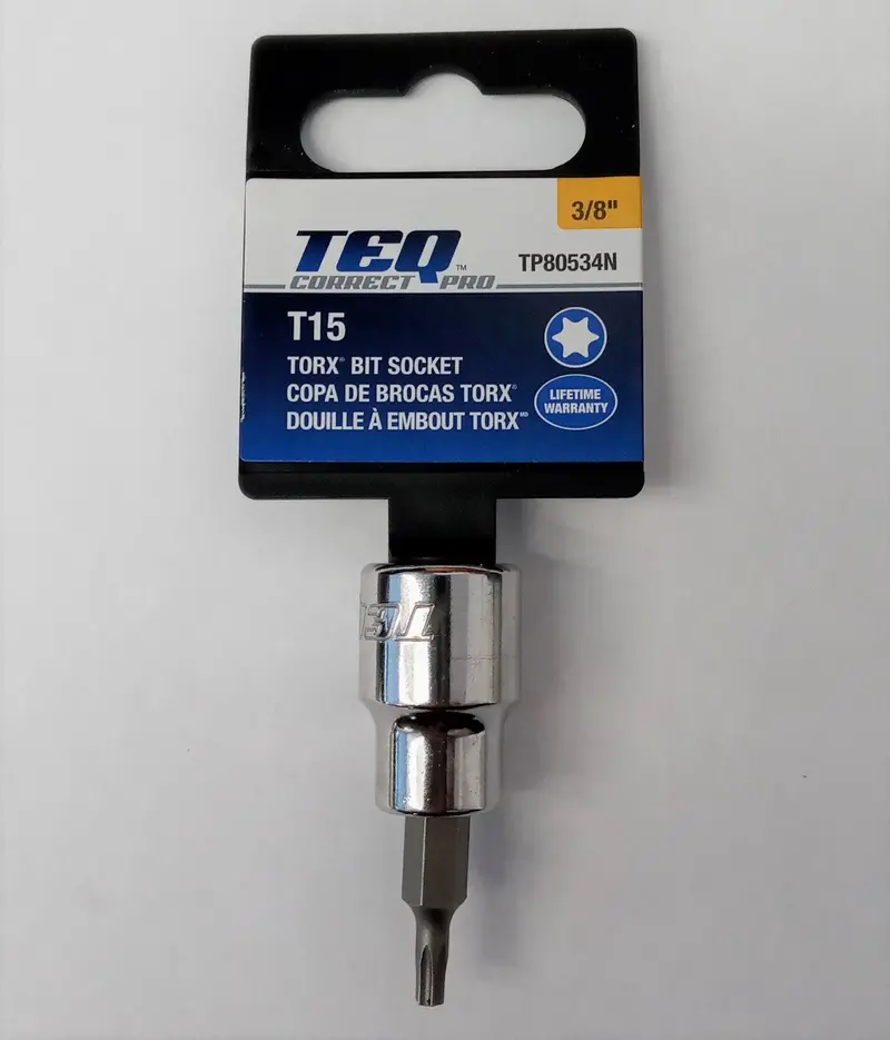 Teq Tp80534n Correct Pro 3/8" Drive Torx Bit Socket T15 1