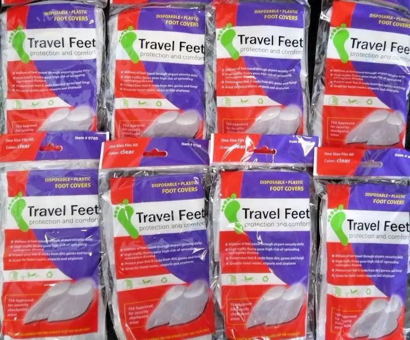 Travel Feet 9760 Disposable Clear Foot Covers Tsa Approved 8(2Pks) 1