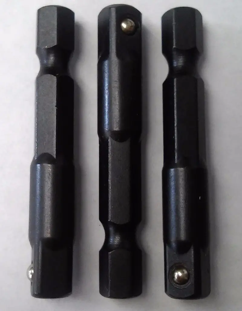 Vermont American 35300 1/4" X 2" Socket Adapter Black Bulk (3Pcs) 1