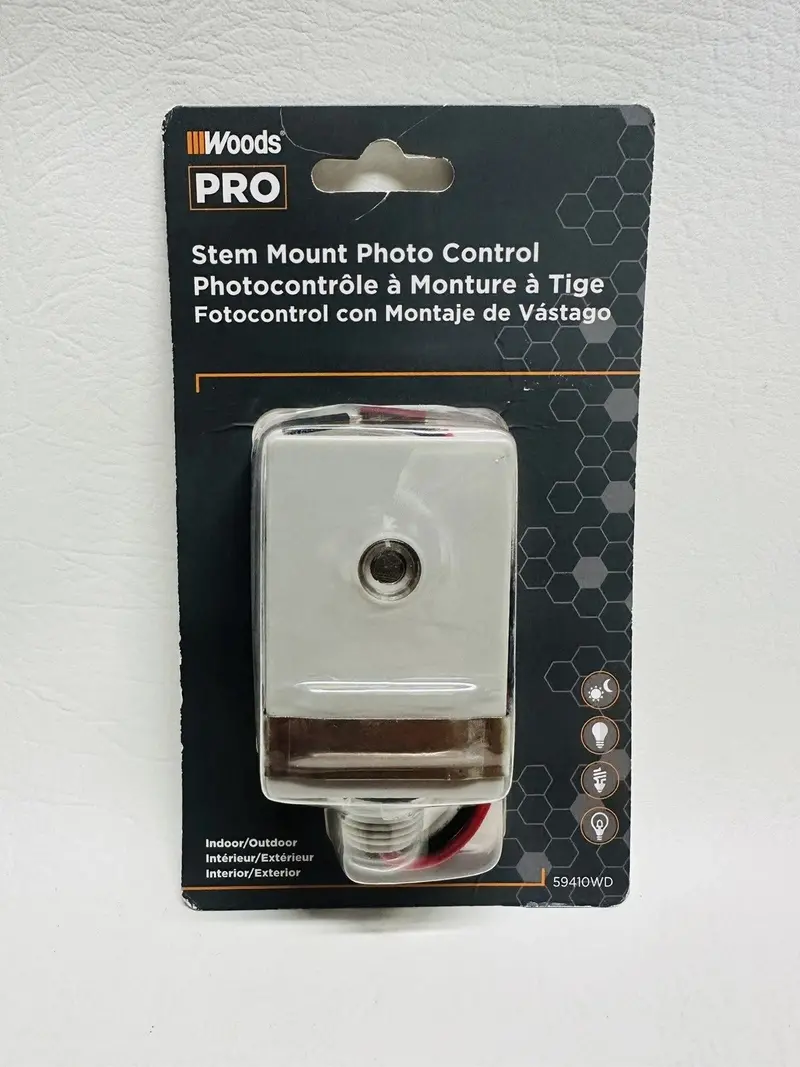 Woods Stem Mount Photo Control For Lights 59410Wd 1
