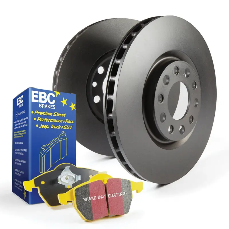 Ebc Brakes S13Kf2014 Premium Brake Kit – Yellowstuff Pads + Rk Drilled And Slotted Rotors 1