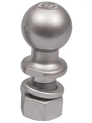 Husky Towing 33844 Chrome Steel 1-7/8-Inch Trailer Ball — 2000-Lb Capacity, 3/4-Inch Shank 1