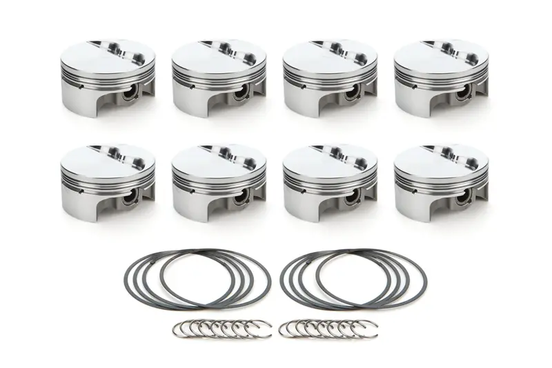 Race Tech Pistons 1000116 Forged Sbc Flat-Top Piston Set – 4.040" Bore, -5Cc Dish 1