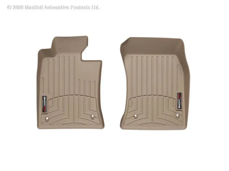Weathertech Digitalfit Floor Liners – Tan, Front-Row, Laser-Scanned For Exact Vehicle Fit 1